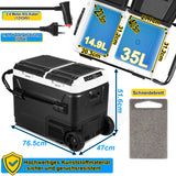 SWANEW Kompressor Kühlbox 50L mit App-Steuerung Elektrische Auto Kühlschrank Camping