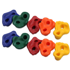 SWANEW 10 Stück Klettergriffe Boulderwand Klettersteine Robuste Bouldersteine Farbigen