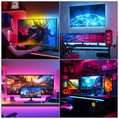 Neon LED Strip RGBIC Gaming PC Monitor Hintergrundbeleuchtung