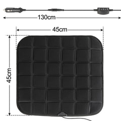 SWANEW Auto Sitzheizung, Auto Rücksitzheizung Matten mit Schalter 12V PKW KFZ getrennt carbonheizmatte Heizstufen
