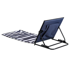 SWANEW Strandmatte, Strandliege Klappbar Beachmatte, 5-stufig Verstellbar Rückenlehne