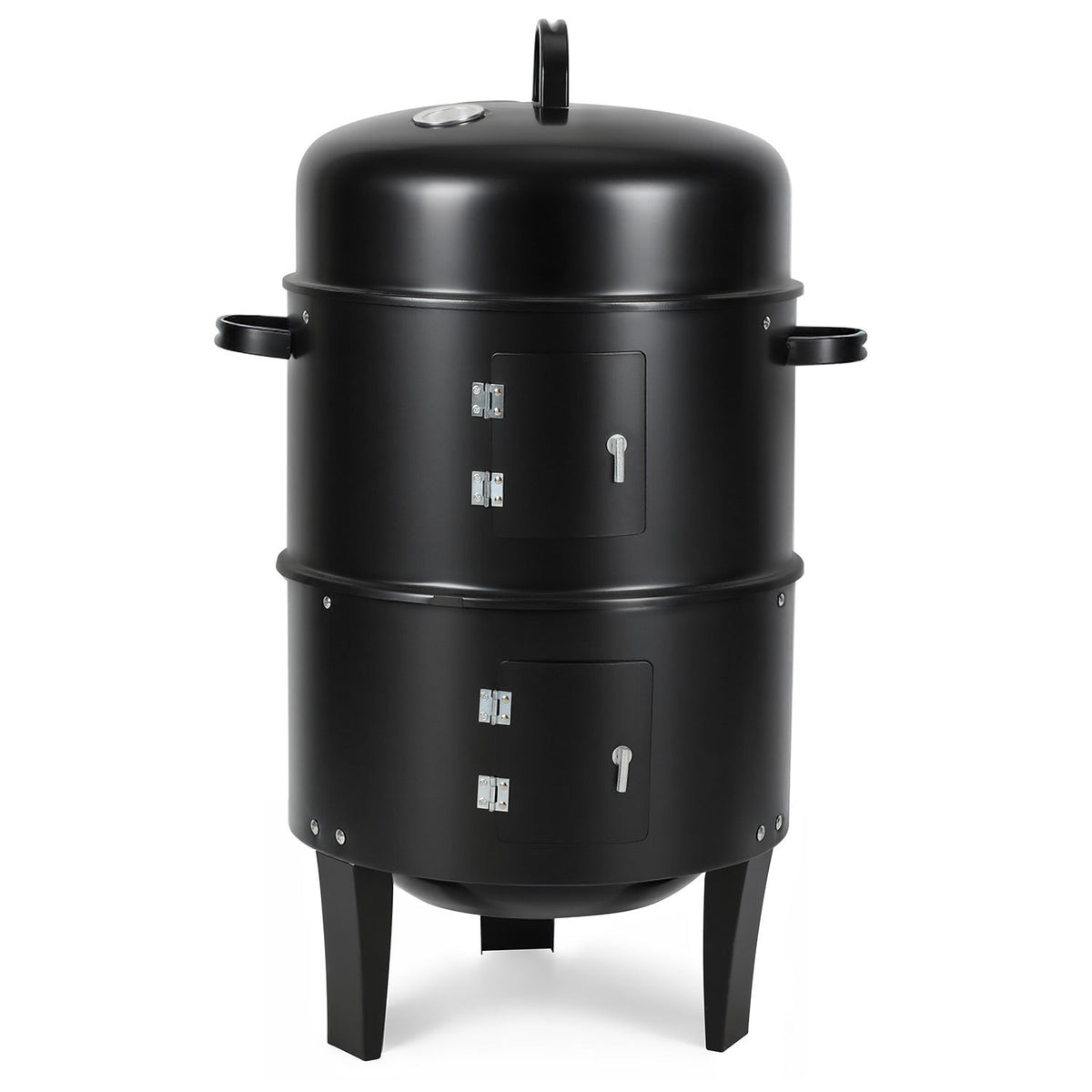 SWANEW 3 in 1 Räucherofen, Smoker Grill für Räuchern, Holzkohle Räuchertonne