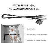 SWANEW Baby Wickeltisch Klappbar, Wickelkombination, mit 4 Rollen