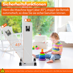 SWANEW Ölradiator Elektroheizung 2500W, Thermostat, Ölheizung  Energiesparend