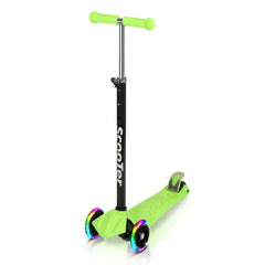 SWANEW Kinderroller Funscooter Tretroller Kickroller 3-Rad-Kinderroller LED-bis 50kg belastbar, Höhenverstellbar
