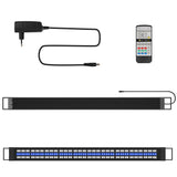 SWANEW LED Aquarium Beleuchtung, 24/7 Modus, wasserdicht, 55-150cm, Aufsetzleuchte Vollspektrum Licht