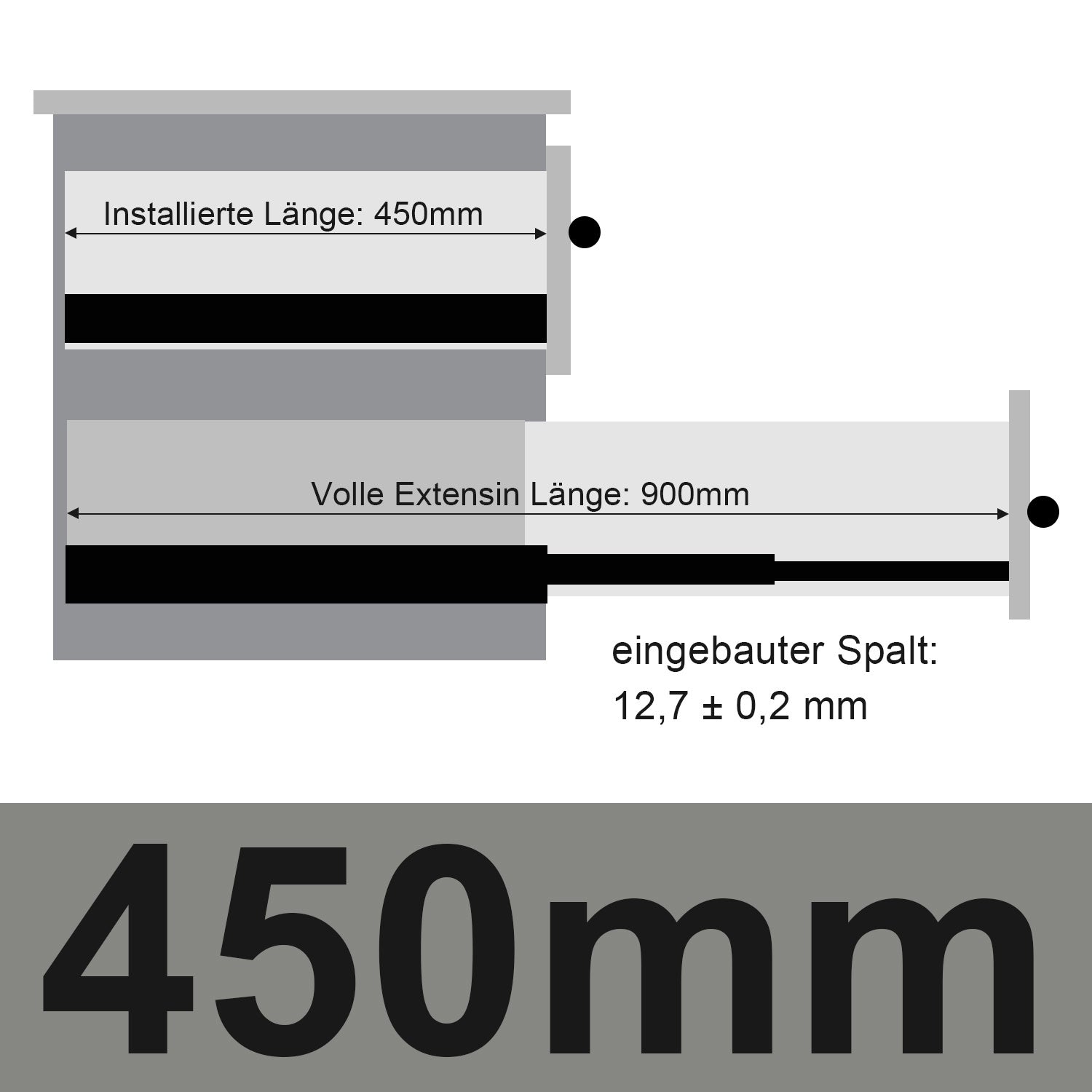 SWANEW Schubladenschienen 250 - 550 mm, Schubladen  Schienensystem mit Selbsteinzug, Teleskopschiene vollauszug Schubladenauszüg, Kugelführung, Tragkraft 35 Kg