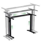 SWANEW Höhenverstellbarer Schreibtisch 70-115cm Tischgestell PC-Tisch DIY Elektrisch