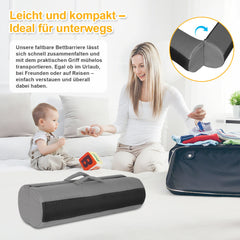 SWANEW Faltbarer Bettgitter, Bettschutzgitter für Kinder, Rausfallschutz