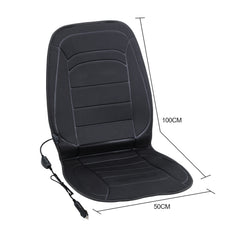 SWANEW Heizkissen Auto Sitzheizung 12V, beheizbare Sitzpolster und Lehne für PKWs, 2 Heizstufen