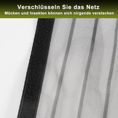 SWANEW Insektenschutz, Fliegengitter Tür, Magnetvorhang, ohne Bohren