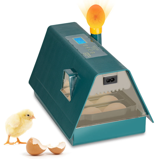 SWANEW 10 Eier Brutmaschine Vollautomatisch, Brutautomat Vollautomatisch Hühner mit Feuchtigkeitsüberwachung und Automatischer Eierrotation