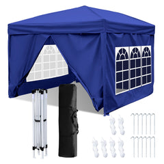 SWANEW Faltpavillon, 3x3m Pavillon, Gazebo Wasserdicht, Partyzelt UV-Schutz