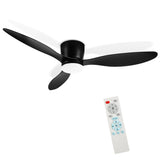 SWANEW Deckenventilator Mit Beleuchtung, 132cm, LED Ventilator Deckenlampe, Umkehrsfunktion, 6 Geschwindigkeiten