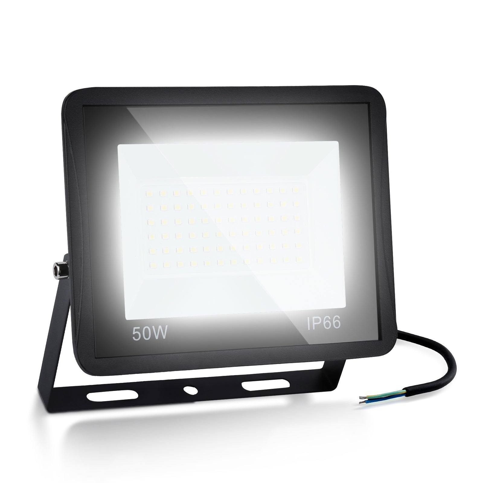 SWANEW LED Strahler, 20/30/50/100W LED Fluter, Warmweiß/Kaltweiß Außenstrahler, IP66 Scheinwerfer (kein Stecker)