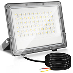 SWANEW LED Strahler Außen, Fluter 6000k Kaltweiß, IP65 Wasserdicht Aussenstrahler, Scheinwerfer (Kein Stecker)