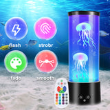 SWANEW LED Quallenlampe, RGB Lavalampe, mit Fernsteuerung, Nachtlicht