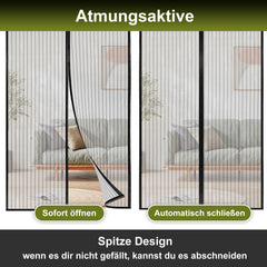 SWANEW Insektenschutz, Fliegengitter Tür, Magnetvorhang, ohne Bohren