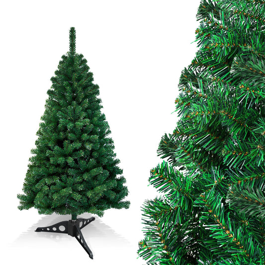 SWANEW Künstlicher Weihnachtsbaum, PVC Schwer Entflammbar, mit ständer, Weihnachtsdeko