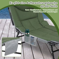SWANEW Karpfenliege, Angelliege Bed Chair mit Aufbewahrungstasche, Faltbar