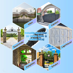 SWANEW Flügeltorantrieb Automatischer, Drehtorantrieb Toröffner, 50W 300kgx2, Doppelflügeltorantrieb