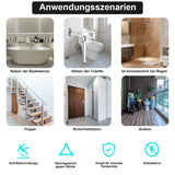 SWANEW Wandstützgriff Toilette, Klappgriff Haltegriff Dusche, Rutschfeste WC Aufstehhilfe Sicherheitsgriff