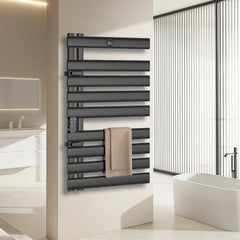 SWANEW Badheizkörper Handtuchhalter 425W, Handtuchheizkörper mit Fernbedienung