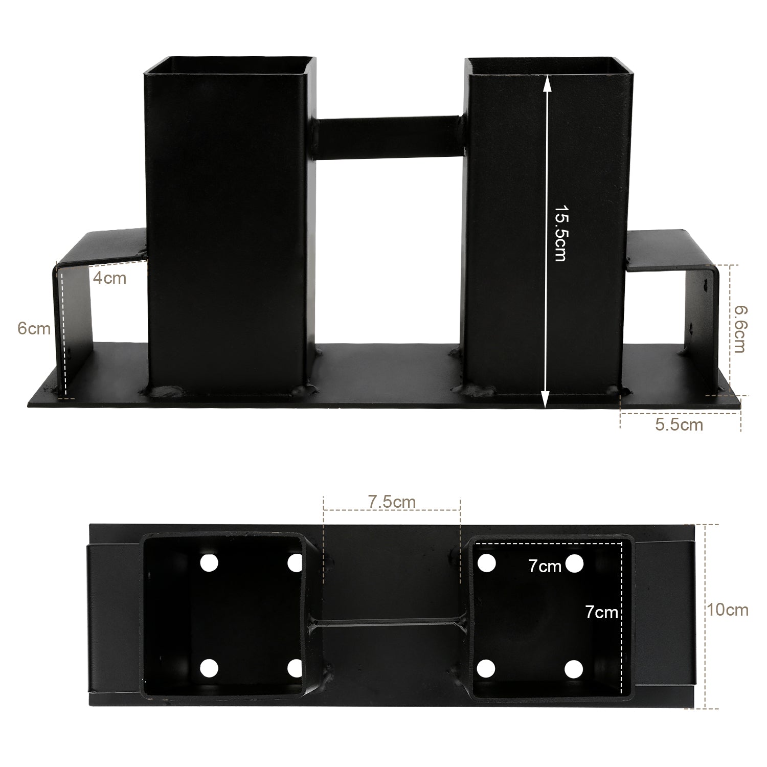 SWANEW Holzstapelhilfe, stabile Holz Stapelhilfe, Brennholz Stapelhilfe, Holzstapelhalter, Kaminholz, Gestell Holz