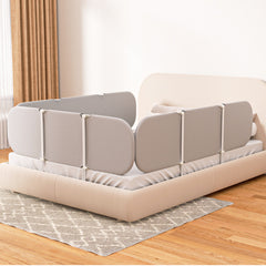 SWANEW Bettgitter Rausfallschutz Klappbar, 120/150/180cm, Höhenverstellbar, Bettschutzgitter, Tragbar Kinderbettgitter