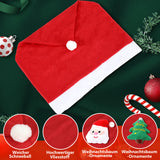 SWANEW 6/12er Set Weihnachten Stuhlhussen, Stuhlbezüge,  stuhlüberzug Stretch