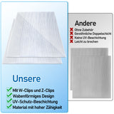 SWANEW 14x Polycarbonat Hohlkammerstegplatte Doppelstegplatte UV-beständigen Stegplatte Gewächshausplatte Für Gewächshaus Gartenbau Carports 60.5 x 121cm, 4mm | 10,25 m², Transparent