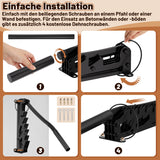 SWANEW Handholzspalter mit langen Handgriff, Manueller Holzspalter, Wandhalterung