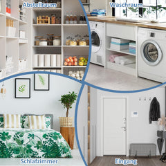 SWANEW 2x Abfallsammler, Einbau Mülleimer 2 x 15L, Mülltrennungssystem Mülleimer küche, Abfalleimer mit Teleskopschienen, für Schränke ab 350 mm Breite