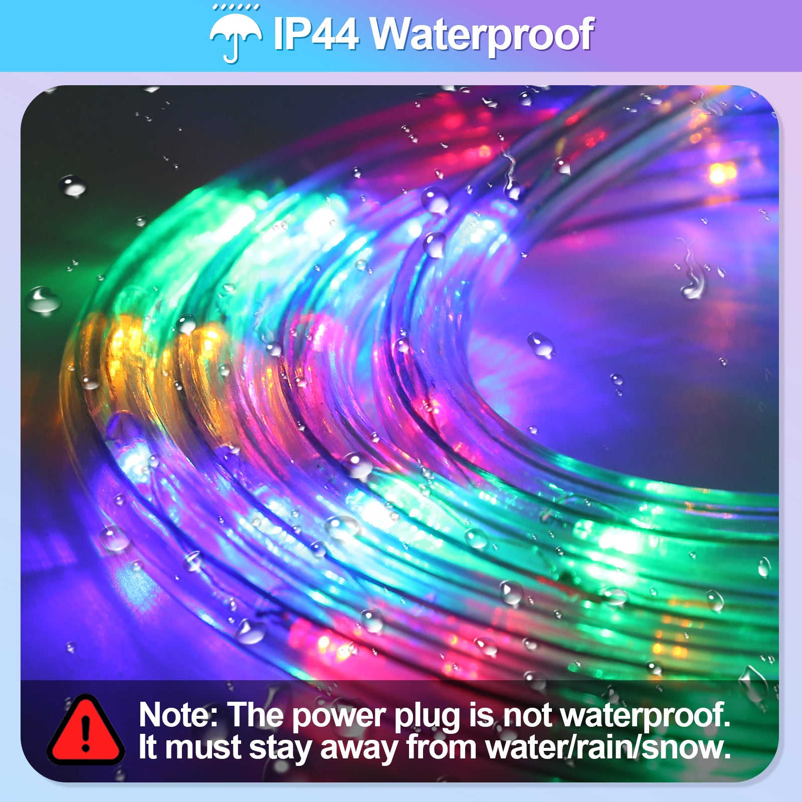 SWANEW Lichterschlauch Außen Lichtschlauch 8 Modi LED Schlauch mit Memory-Funktion, Timer, Strombetrieben Lichterkette Wasserdicht