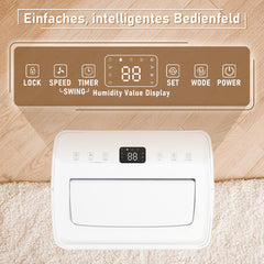 SWANEW 26L/Tag Luftentfeuchter Elektrisch,Raumentfeuchter fur Raumgröße ca. 50m², Lufttrockner Leise, 3 Betriebsarten, Digitalanzeige, 24H Timer