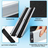 SWANEW Rollstuhlrampe, Aluminium Auffahrrampe Rampe Rollstuhl, Teleskoprampe