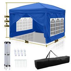 Faltpavillon 3×3 m wasserdicht