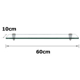 SWANEW Glasablage Glasregal, Glas Wandregal Klarglas mit 8mm ESG Sicherheitsglas und Halterung, Duschregal/Badablage