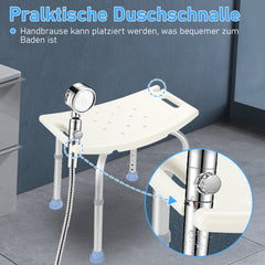 Duschhocker 33-51cm Höhenverstellbar Duschstuhl