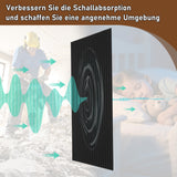 SWANEW Akustikpaneele selbstklebend, Akustikplatten, Hohe Dichte Wandakustik, 120x60cm