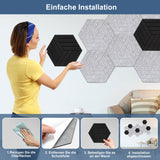 SWANEW Akustikplatten, Akustikpaneele Selbstklebend, Schallabsorber, Schalldämmwand Filz
