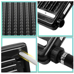 SWANEW Poolheizung Solar Solarheizung Pool 110 x 65 x 15 cm Sonnenkollektor Pool Anschluss Ø 38 mm Pool Heizungen Solar für Warmwasser Schwimmbad Gartendusche Pool
