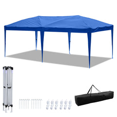 SWANEW Faltpavillon mit Zentralverriegelung, Pop Up Pavillon, 3x6m, UV-Schutz, Wasserdicht