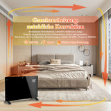 SWANEW Elektroheizung 2000W, Konvektor Heizung, Elektroheizkörper, Standgerät Elektrisch Heizkörper, Infrarotheizung mit Fernbedienung Thermostat & App-Steuerung, Wandmontage, [Energieklasse A]