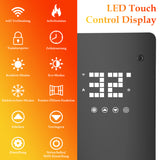 SWANEW Elektroheizung 2000W, Konvektor Heizung, Elektroheizkörper, Standgerät Elektrisch Heizkörper, Infrarotheizung mit Fernbedienung Thermostat & App-Steuerung, Wandmontage, [Energieklasse A]