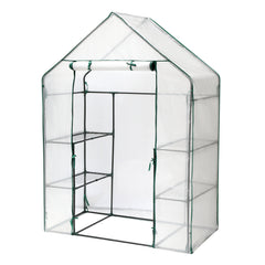 SWANEW Foliengewächshaus Gewächshaus Begehbares Gartenhäuschen Tomatenhaus