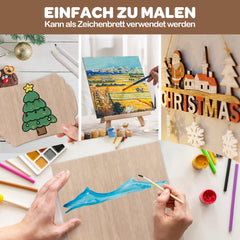 SWANEW Sperrholzplatte, Walnuss Sperrholz, 3mm, holzplatte, für Laser Gravur, Malerei DIY