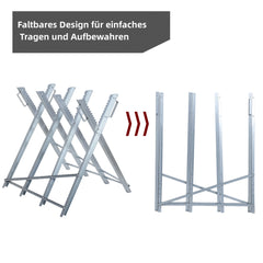Sägebock Metall verzinkt 81x80x80cm