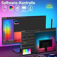 Neon LED Strip RGBIC Gaming PC Monitor Hintergrundbeleuchtung