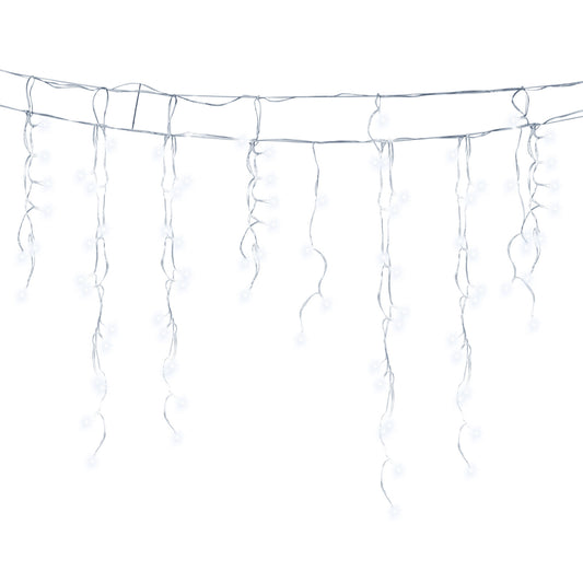 SWANEW LED Eisregen lichterkette, 5m/10m/15m LED Lichtervorhang, IP44 Außen weihnachtsbeleuchtung